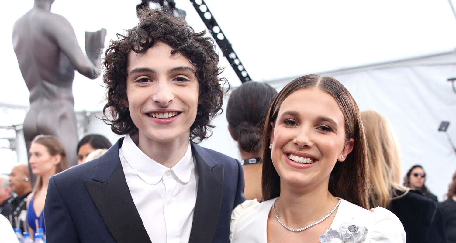 Finn Wolfhard and Millie Bobby Brown