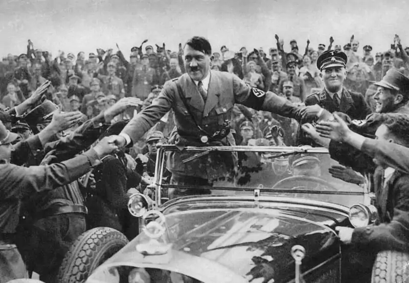 Adolf Hitler rose to numerous victories.