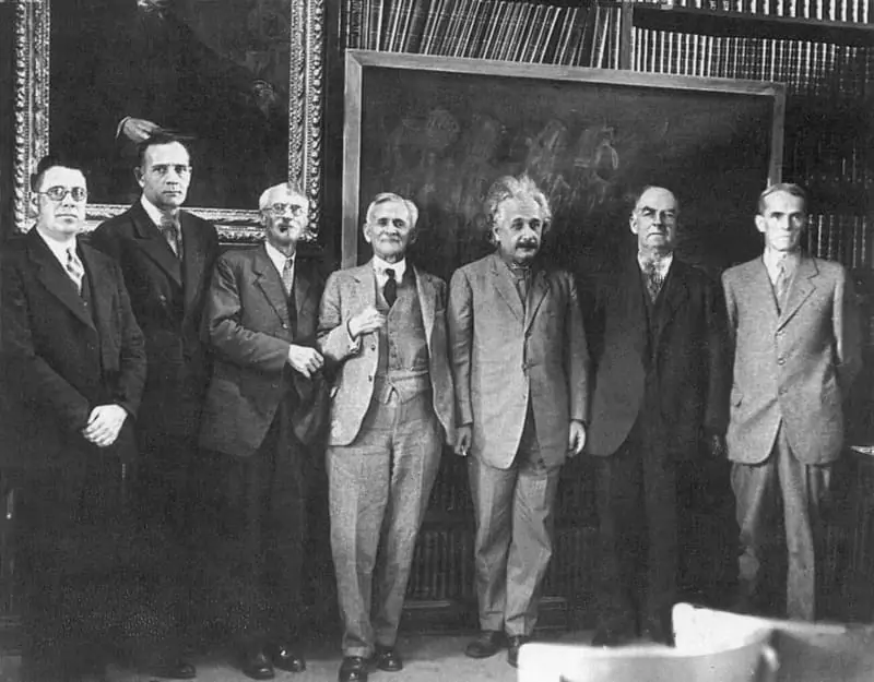 Albert Einstein published his general theory of relativity in 1916 and received the 1921 Nobel Prize in Physics
