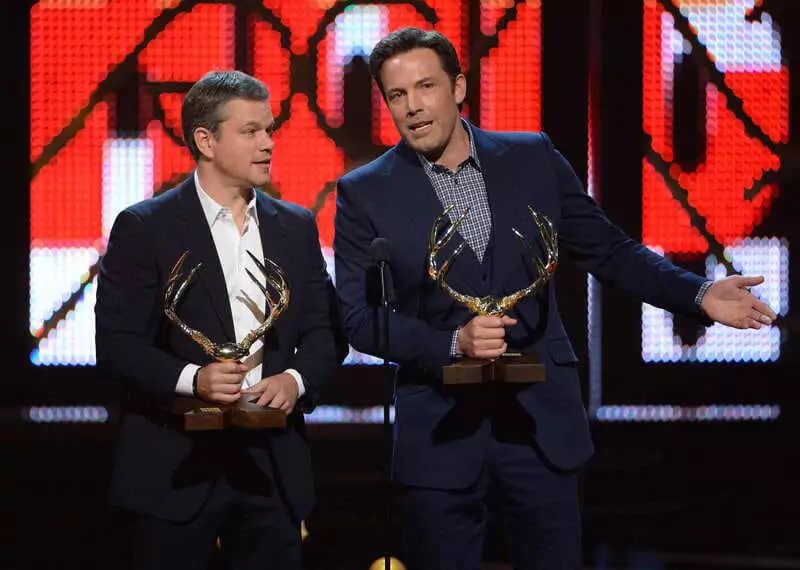 Ben Affleck received award along with Matt Damon.
