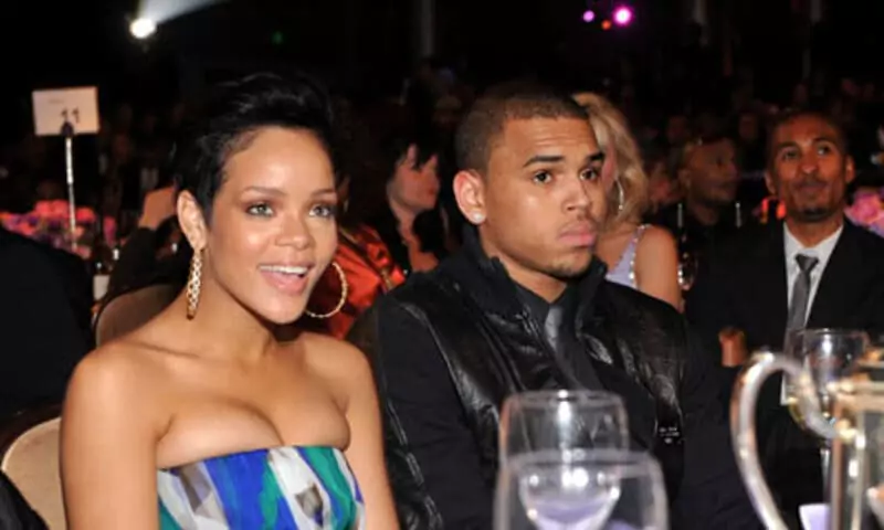 Chris Brown and Rihana.