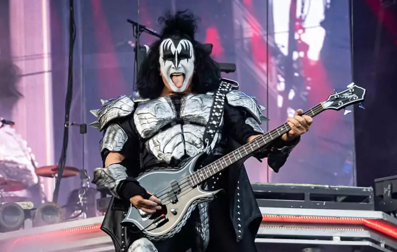 Gene Simmons performed on stage as a member of 