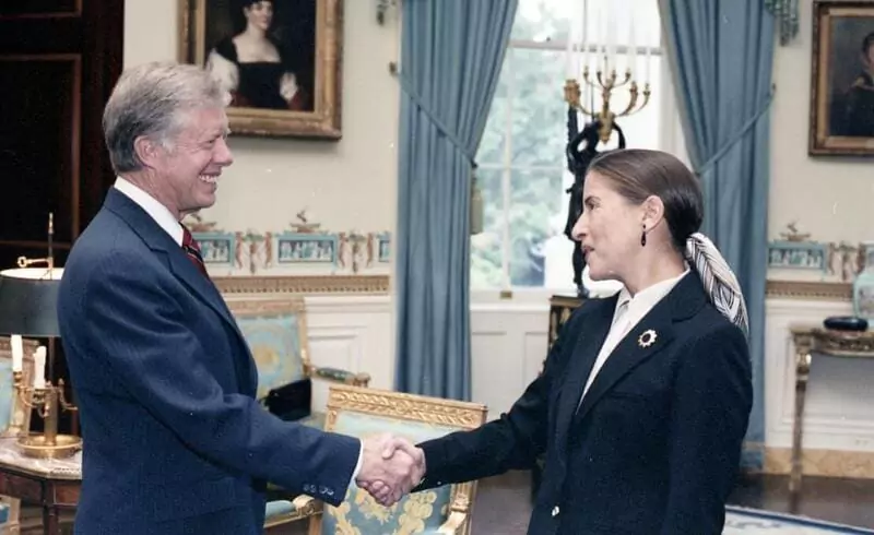 Jimmy Carter appointed Ruth Bader Ginsburg to U.S. Court of Appeals in 1980