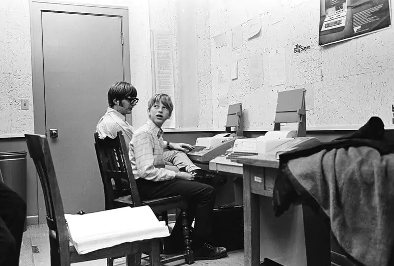 Paul Allen and Bill Gates at Lakeside School in 1970.