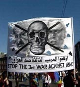 Demonstration against the American invasion in Iraq, Amsterdam 22 March 2003