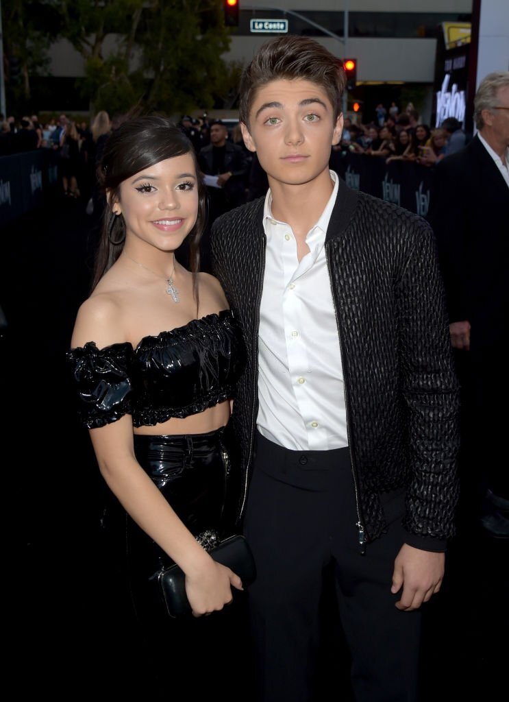 Asher Angel and jenna ortega