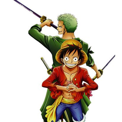 Roronoa Zoro and monkey d luffy